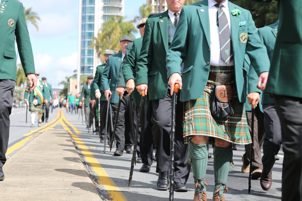 The Friendly Sons of St. Patrick Parade Line